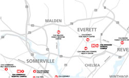 Cambridge Health Alliance Map